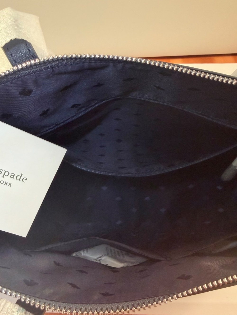 Kate Spade New York Joeley Silver Glitter Tote - Picture 8 of 8